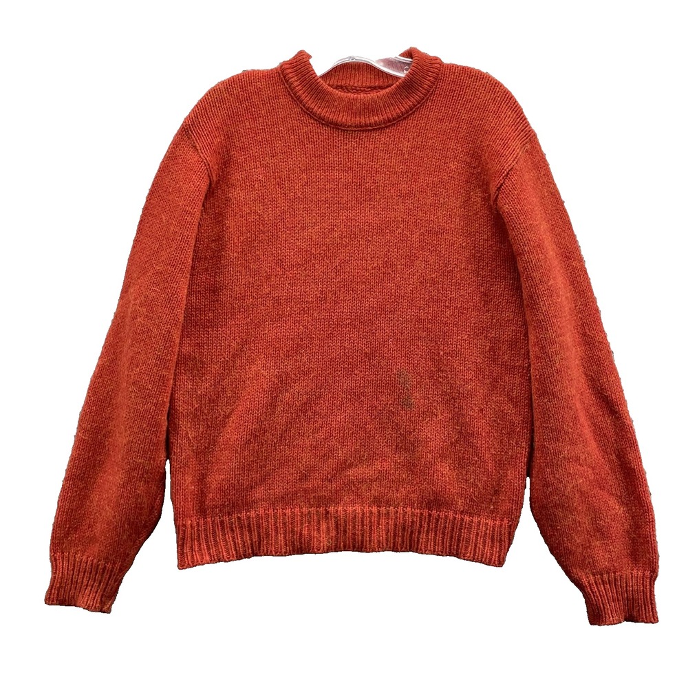 Vintage Shetland Wool Mohair Blend Sweater Womens Small Minimalist 90s Boxy Chic